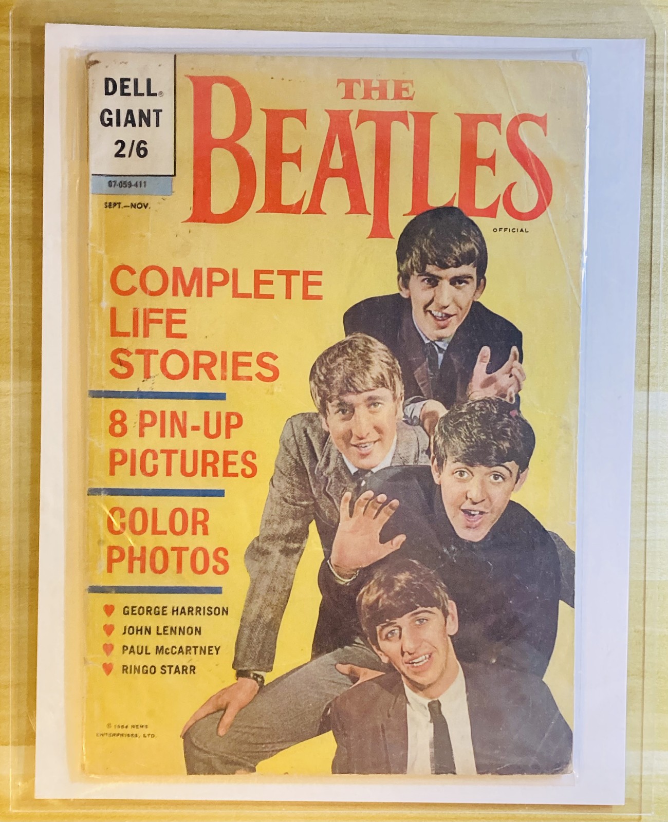 the-beatles-1-nems-enterprises-1964-dell-uk-ver-rare-john-lennon-paul-mccartney