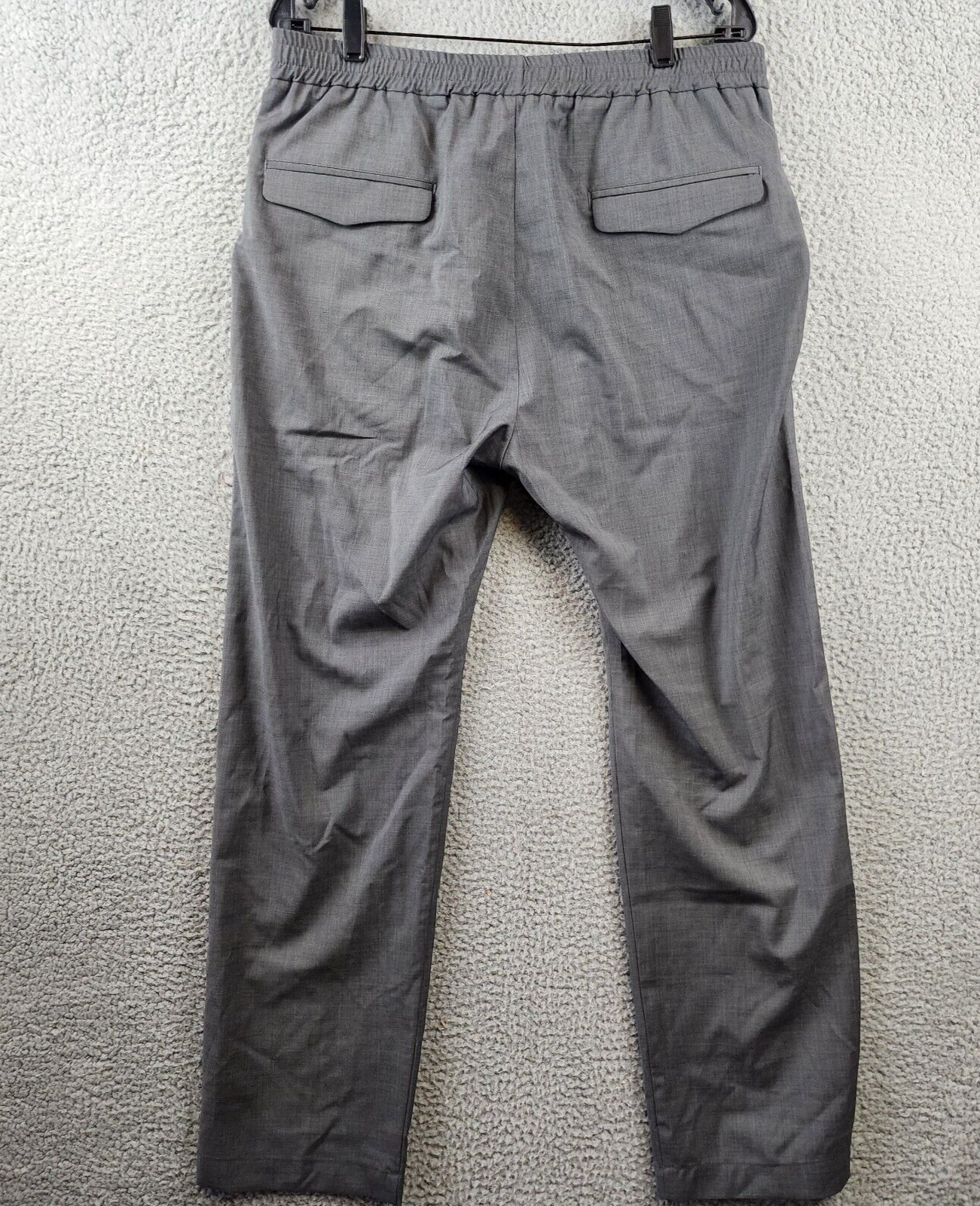 Pre-owned Barena Venezia Pants Men's 52 It/xl Grey Pull On Styling Elastic Waistband In Gray