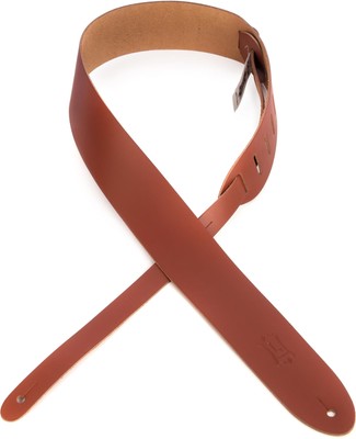 Levy's M12 Top Grain Leather Guitar Strap - 2-inch, Walnut