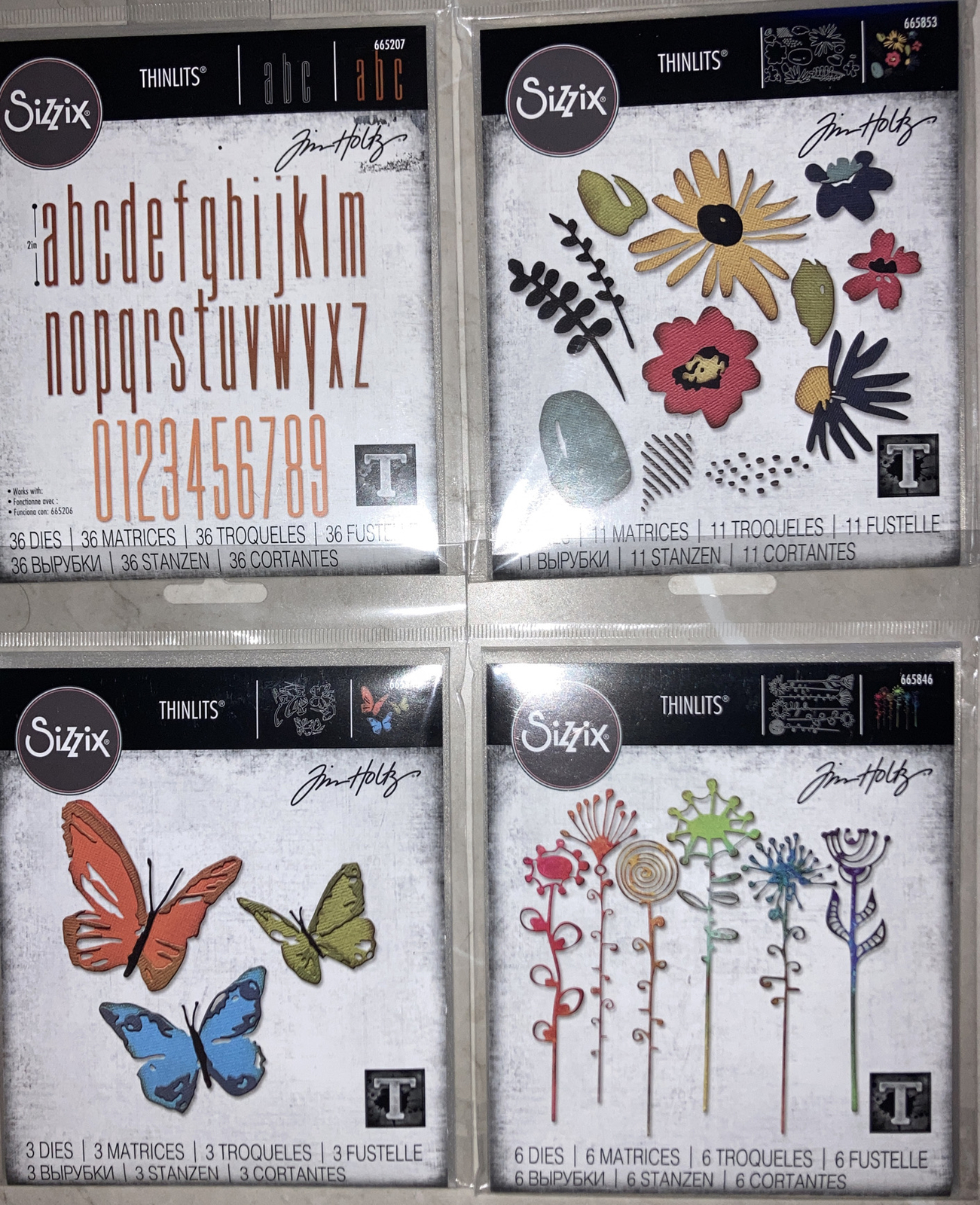 Sizzix Thinlits Metal Die Pack designed by TIM HOLTZ  35+ TO CHOOSE FROM 