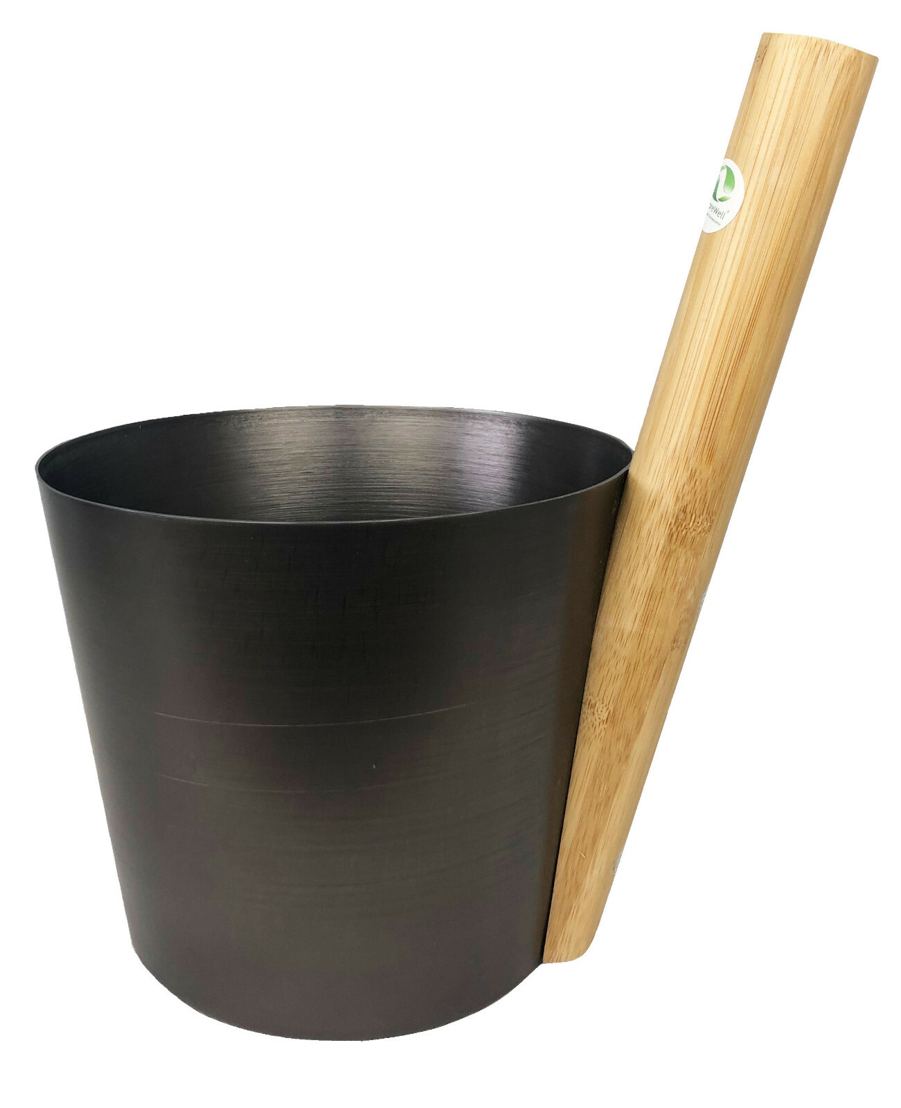 SudoreWell Saunakübel ALU schwarz 5,0 l / Sauna Kübel / Aufgusskübel