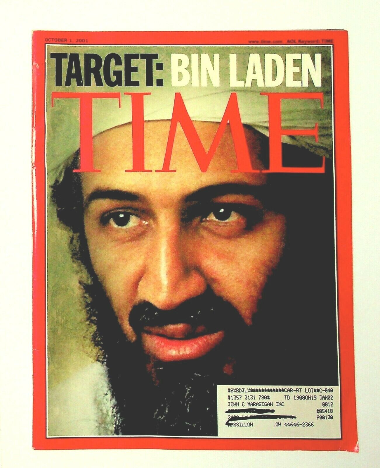 TIME Magazine October 01, 2001 Target Bin Laden | eBay TIME Magazine October 01, 2001 Target Bin Laden | eBay