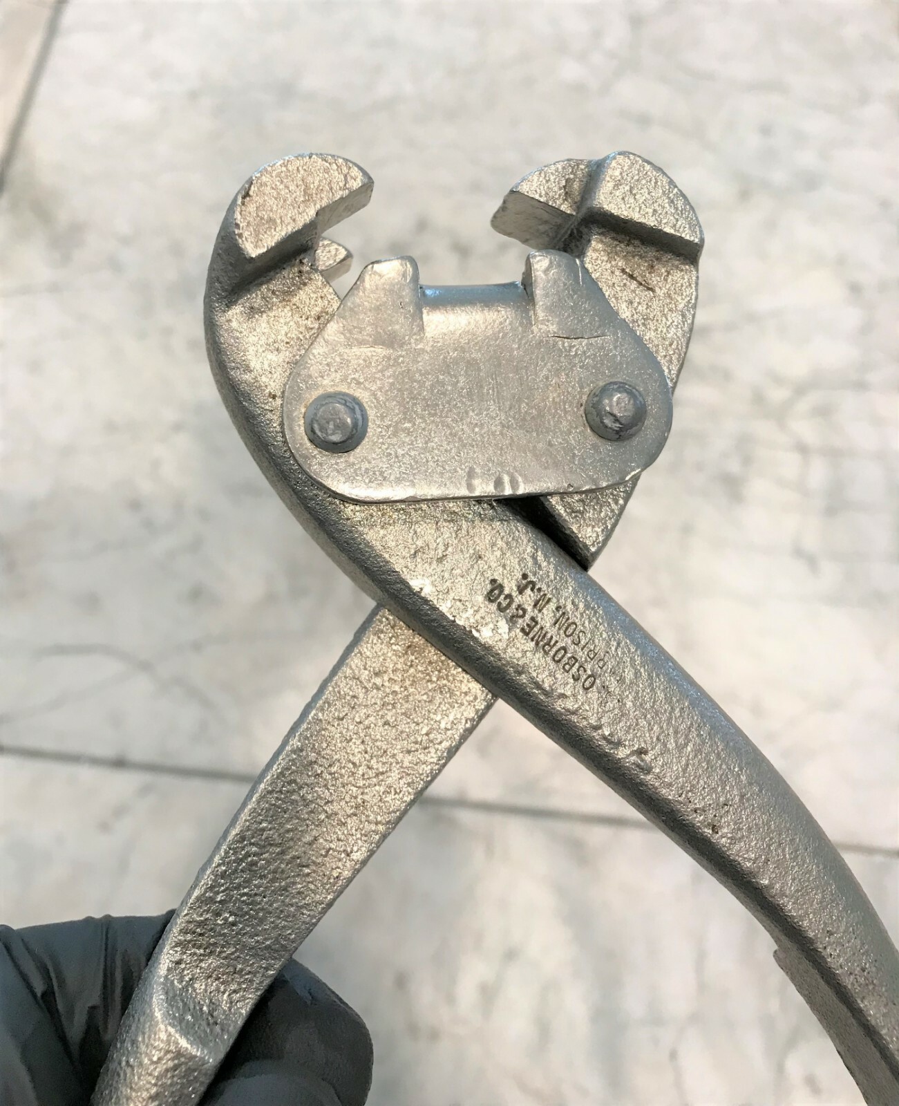 C. S. Osborne Leather 3 Prong Clip Pliers Fabric Upholstery Tool