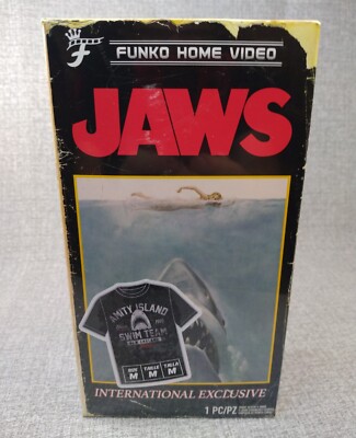 Jaws Retro VHS Pop Exclusive T-Shirt Funko Amity Island Swim Team 1975 - MEDIUM