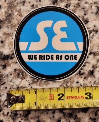 SE RACING ( WE RIDE AS ONE ) AUTHENTIC DECAL