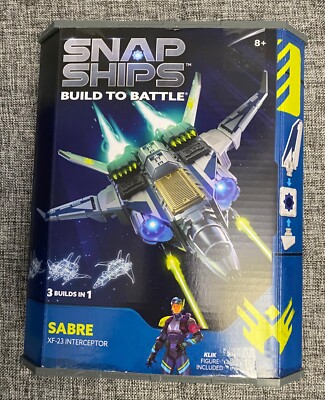 Snap Ships Build to Battle Sabre XF-23 Interceptor (3 Builds in 1)