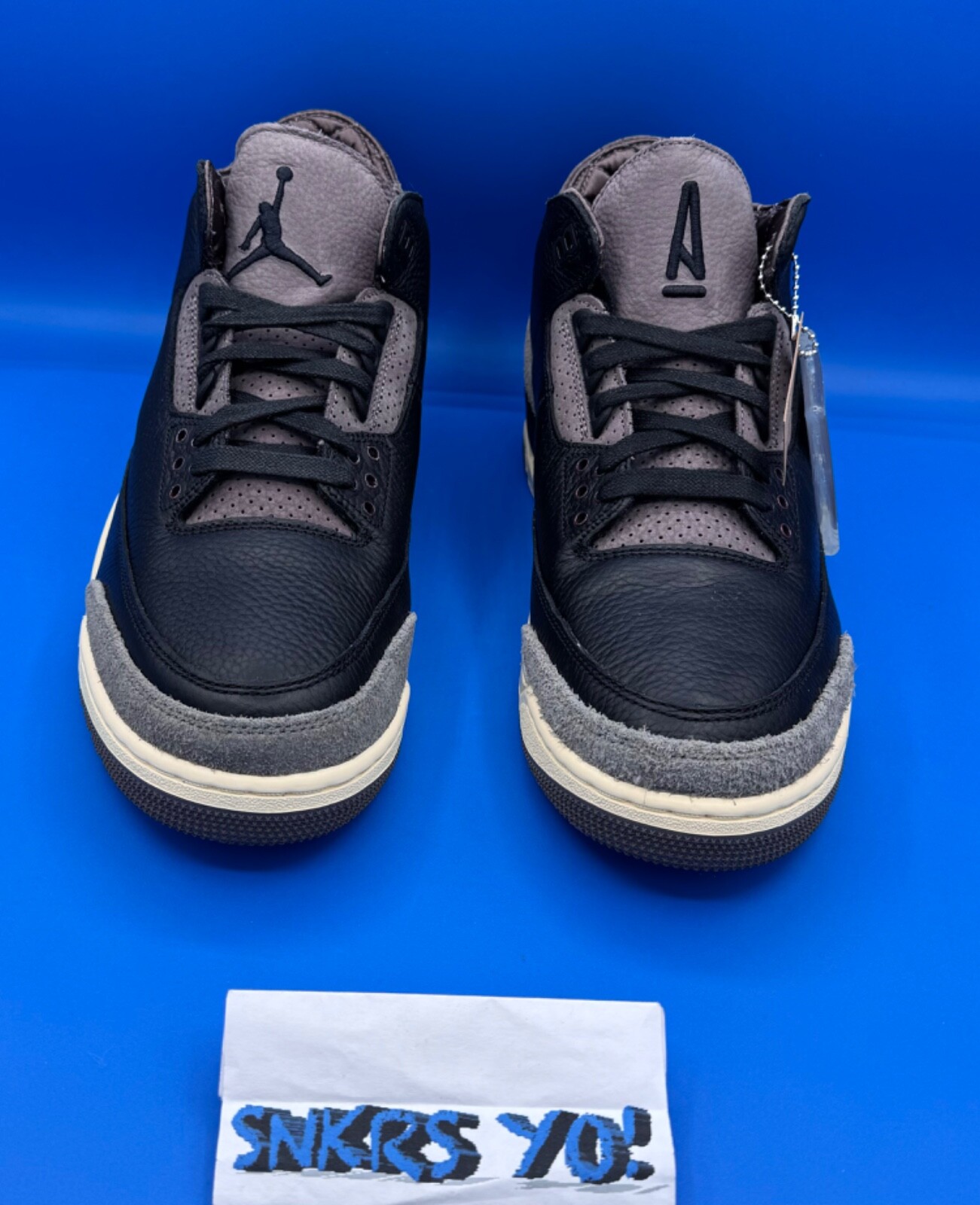 Pre-owned Jordan 3 Retro Og Sp X A Ma Maniére (fz4811-001) Wmn's 12.5-13 (men's 11-11.5) In Black/black/flat Pewter/violet Ore