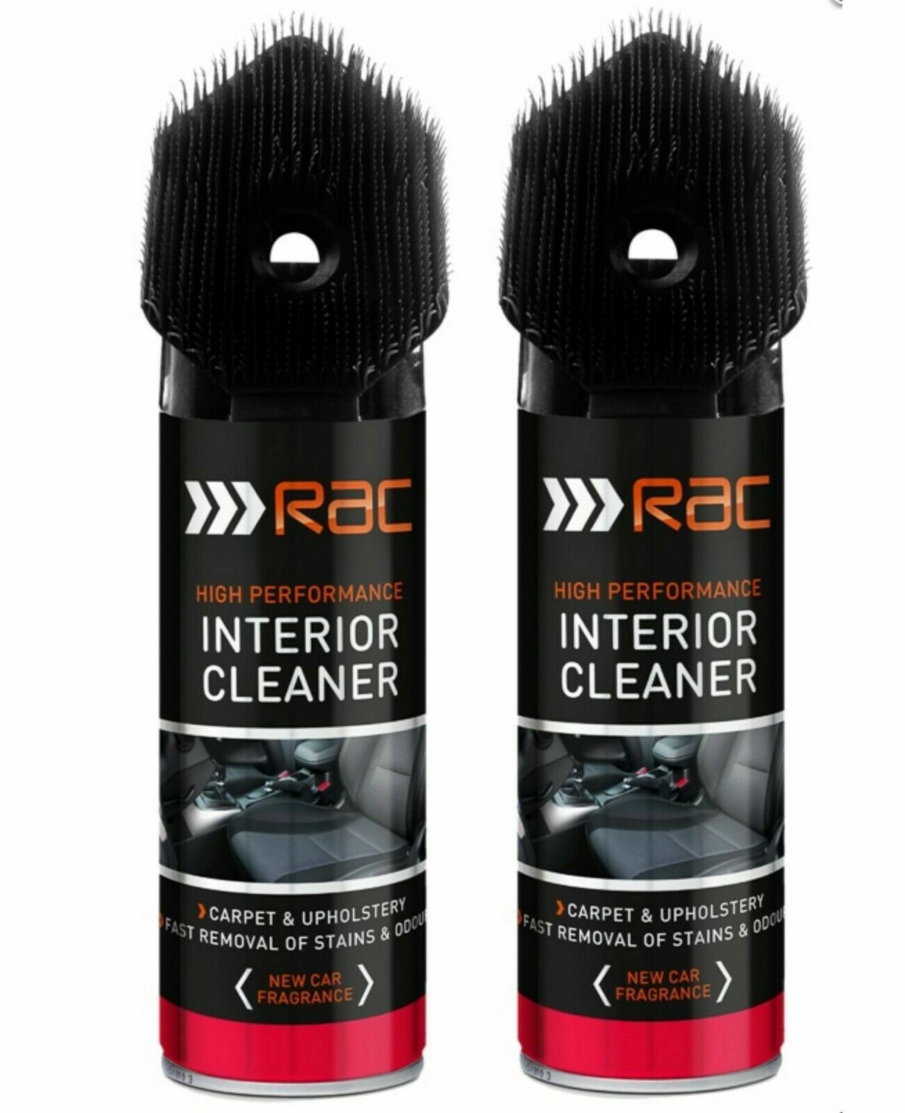 2 x High Performance Interior Car Seat Upholstery Dry Foam Cleaner