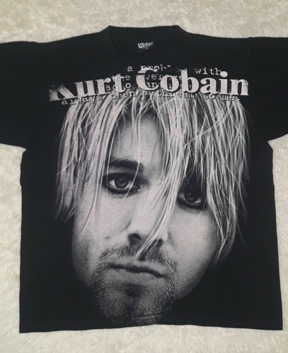 Vintage 90s Kurt Cobain Nirvana Tshirt Tee Top Heavy Metal Vintage 90s Kurt Cobain Nirvana Tshirt Tee Top Heavy Metal