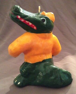 GATORS Candle Figure Mascot Vintage University Florida RARE Souvenir Football