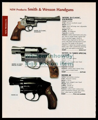 2008 SMITH & WESSON 29 Classic, 36 Chiefs Special, Model 40
