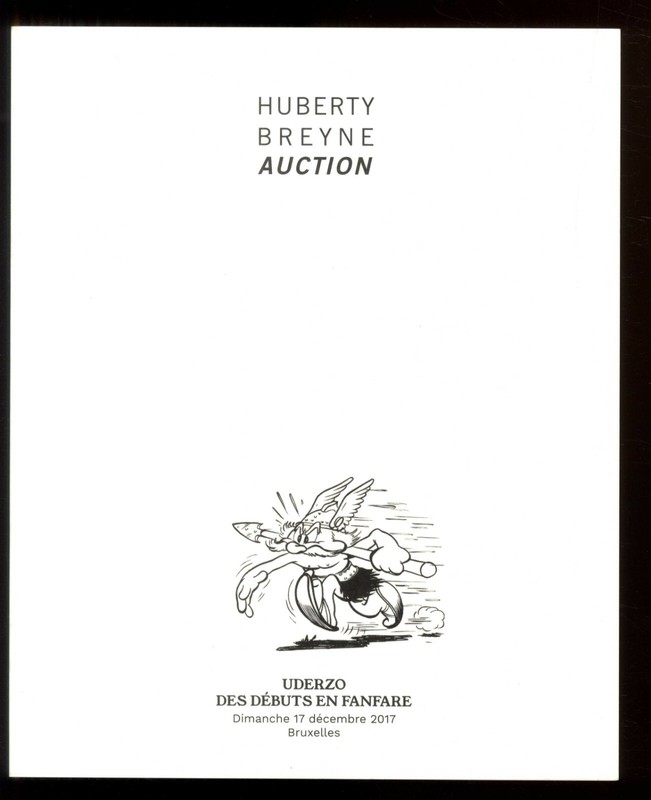Catalogue Vente Encheres  Planches Bd   Huberty-Breyne  Uderzo   12/2017