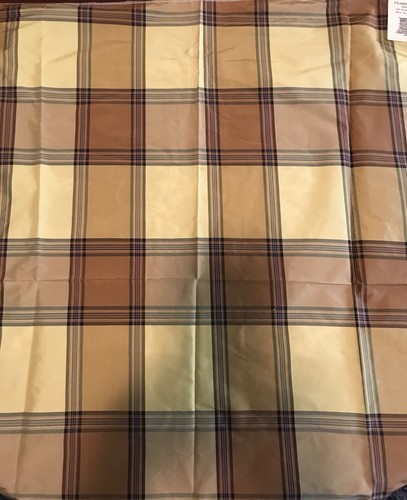 Clarence House Silk Plaid Yellow & Butterscotch