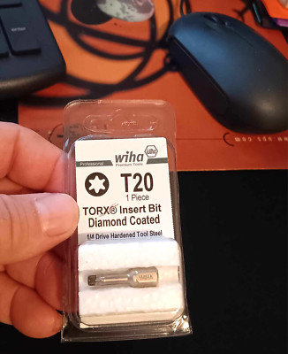 Wiha Torx T20 x 25mm Diamond Coated bit 71518 tool Made in Germany