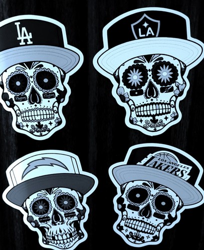 Los Angeles Dodgers Sugar Skull MAGNET - MLB Premium Vinyl
