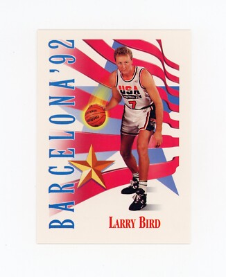 希少！専用ケース入り！1992年　NBA シルバーメダル コイン　バルセロナ LARRY BIRD 1992-93 SkyBox Team USA Barcelona '92 #531 Boston