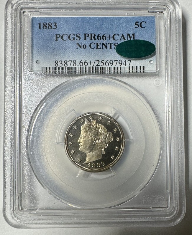 1883 No Cents Proof Liberty Nickel V 5c PCGS Proof