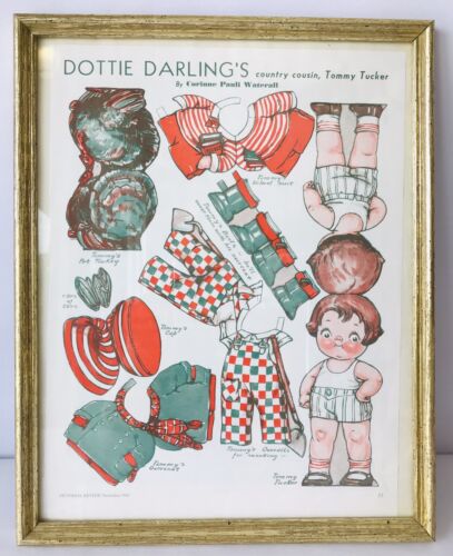Dottie Darling's Country Cousin Tommy Tucker Paper Doll Pictor...