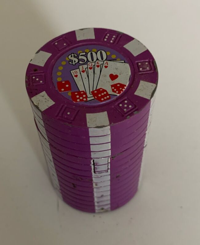$500 Casino Poker Chip Refillable Novelty Butane Cigarette Lighter Tested Works