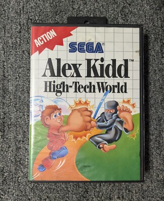 Alex Kidd: High-Tech World (Sega Master System, 1989) Box Only!!!