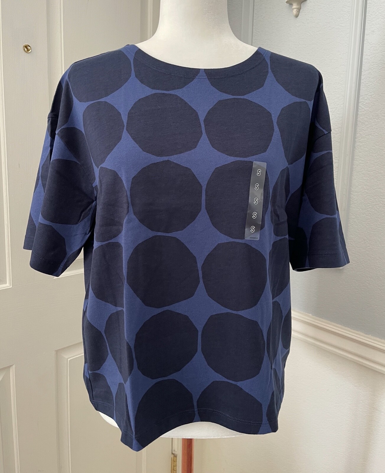 NWT Uniqlo x Marimekko Women's Short Sleeve T-shirt Blue | eBay