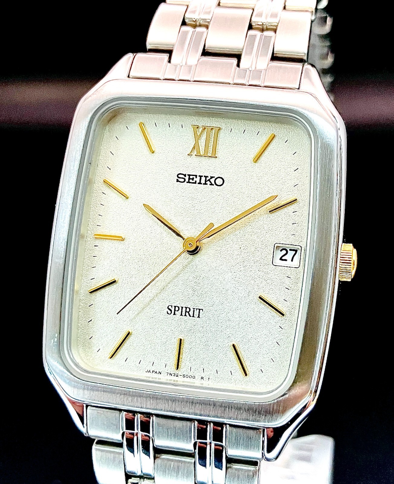 美品 セイコー スピリット デイデイト メンズ腕時計 5P32-7A00 Yahoo!オークション -「seiko 5p32」(その他) (セイコー)の落札