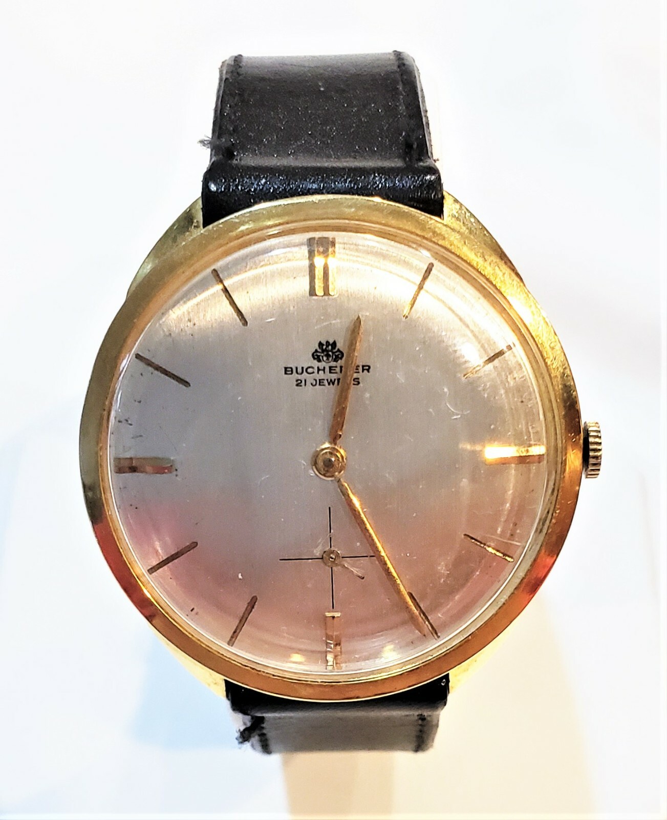 C1970 Vintage Solid 18K Men's Bucherer Wrist Watch 21J C1970 Vintage Solid 18K Men's Bucherer Wrist Watch 21J