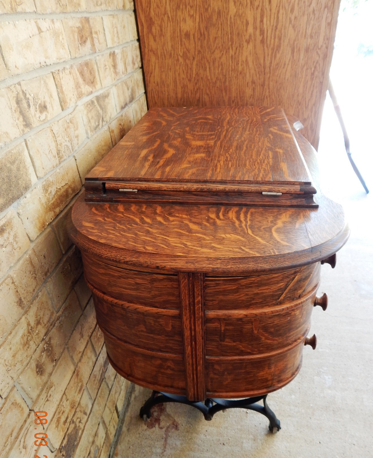 RARE Antique 1925 IMPROVED HASNER Treadle Sewing Machine