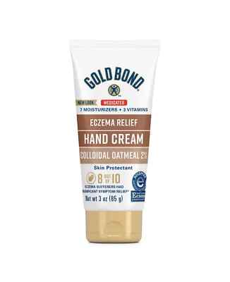 Gold Bond Hand Cream for Eczema Relief 3 oz Skin Protectant 2% Colloidal Oatmeal