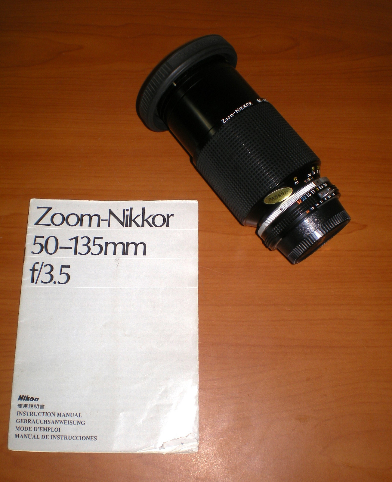 NIKON Camera Zoom Nikkor 50-135mm f/3.5 AI-S Lens w/ Both NIKON Camera Zoom Nikkor 50-135mm f/3.5 AI-S Lens w/ Both