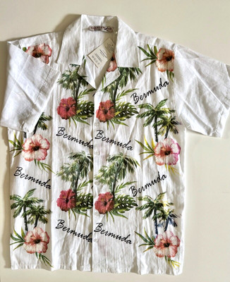 Grand Bazaar Hawaiian Style Shirt Bermuda Size Large 100% Cotton NEW