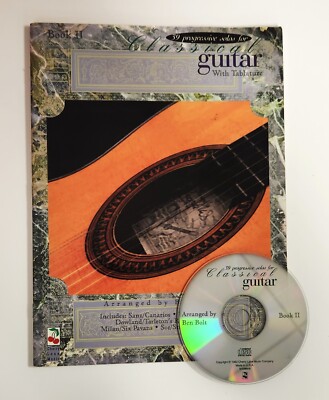 39 Progressive Solos for Classical Guitar Book 2 Tab & CD by Ben Bolt 1992
