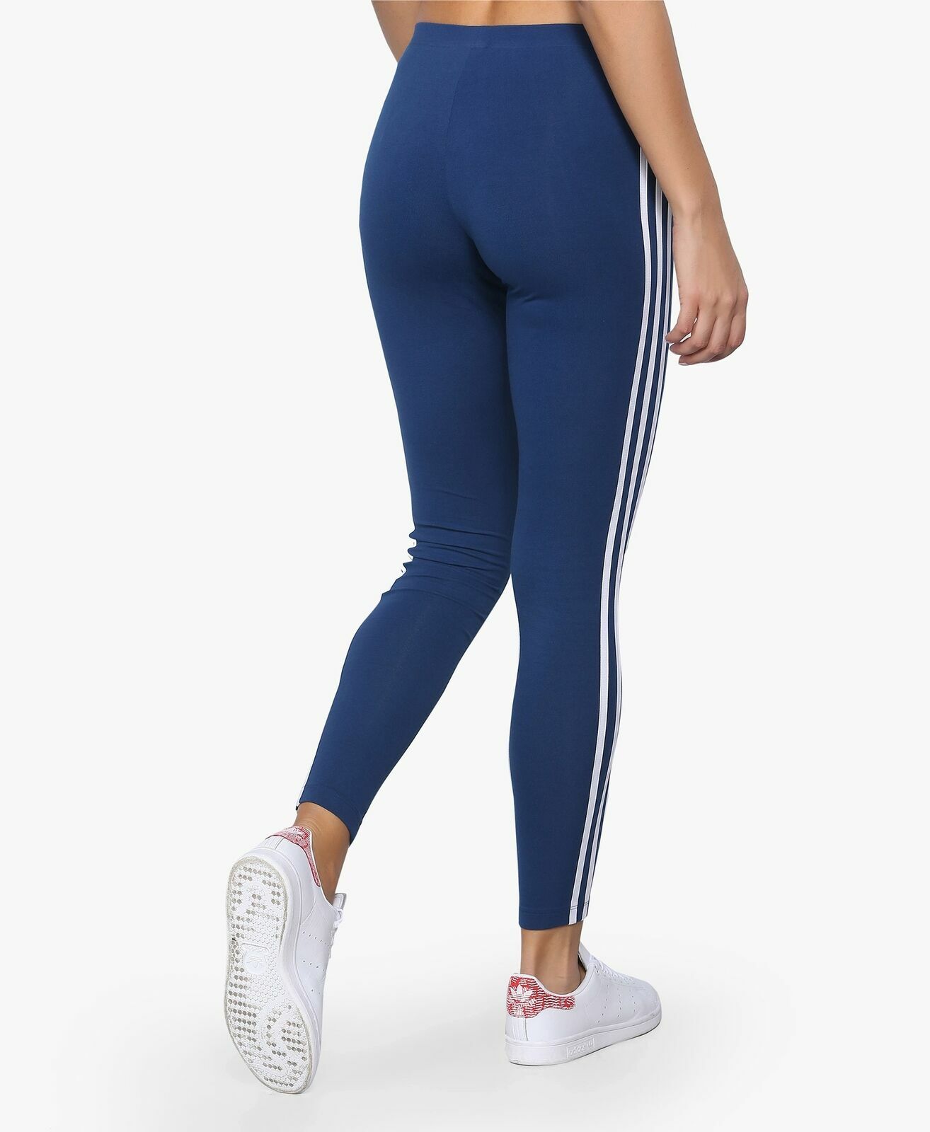 adidas 3 stripe leggings navy