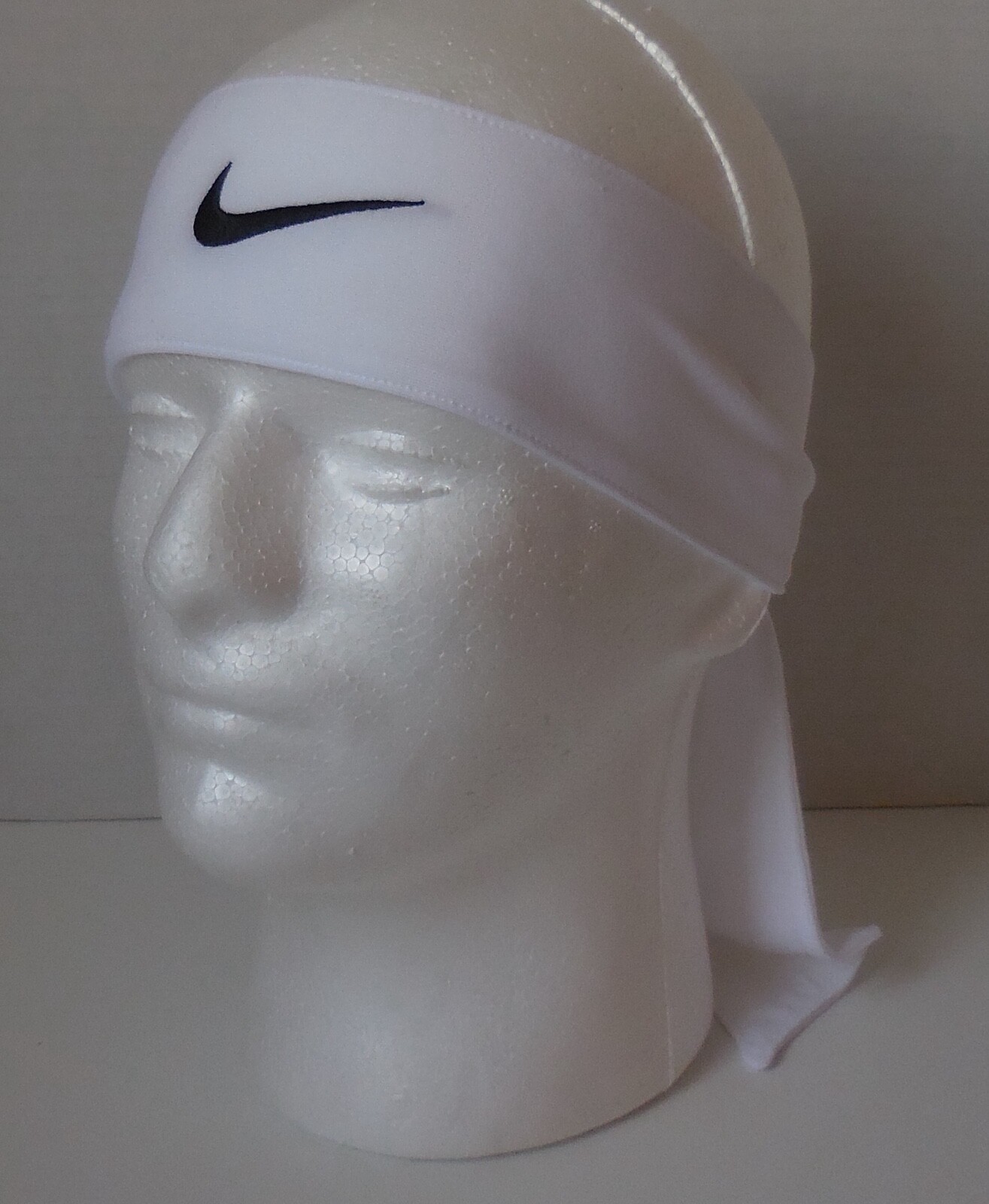 nike dri fit head tie white