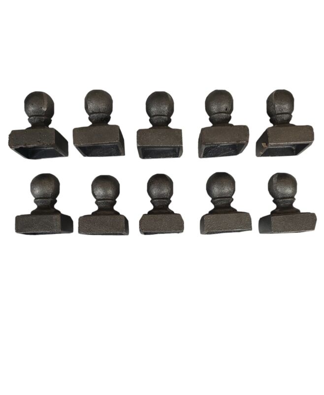 Cast Iron Ball Post Finial For 1-1/2” x 1-1/2” Square post ( 10 in Pack )