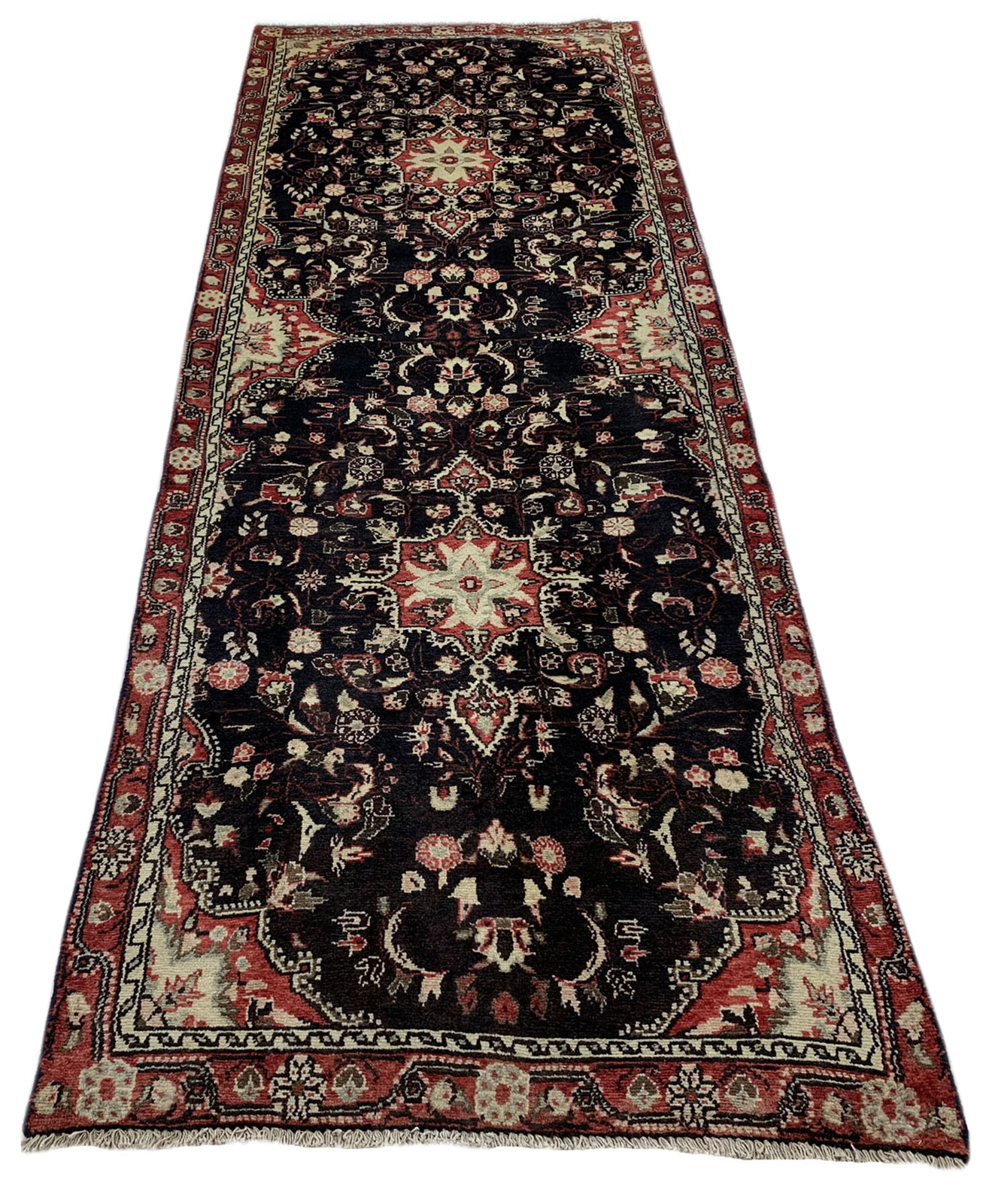 Teppich Hamadan Handgeknüpft Perserteppich Orientteppich Carpet Matta 305x105cm