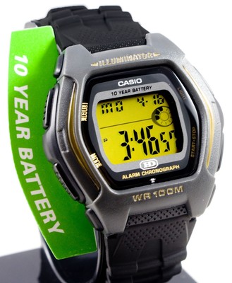 casio mens digital 100m wr sport 10 year battery watch hdd600g