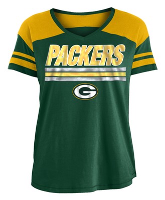 Футболка с V-образным вырезом и коротким рукавом Green Bay Packers Field Goal
