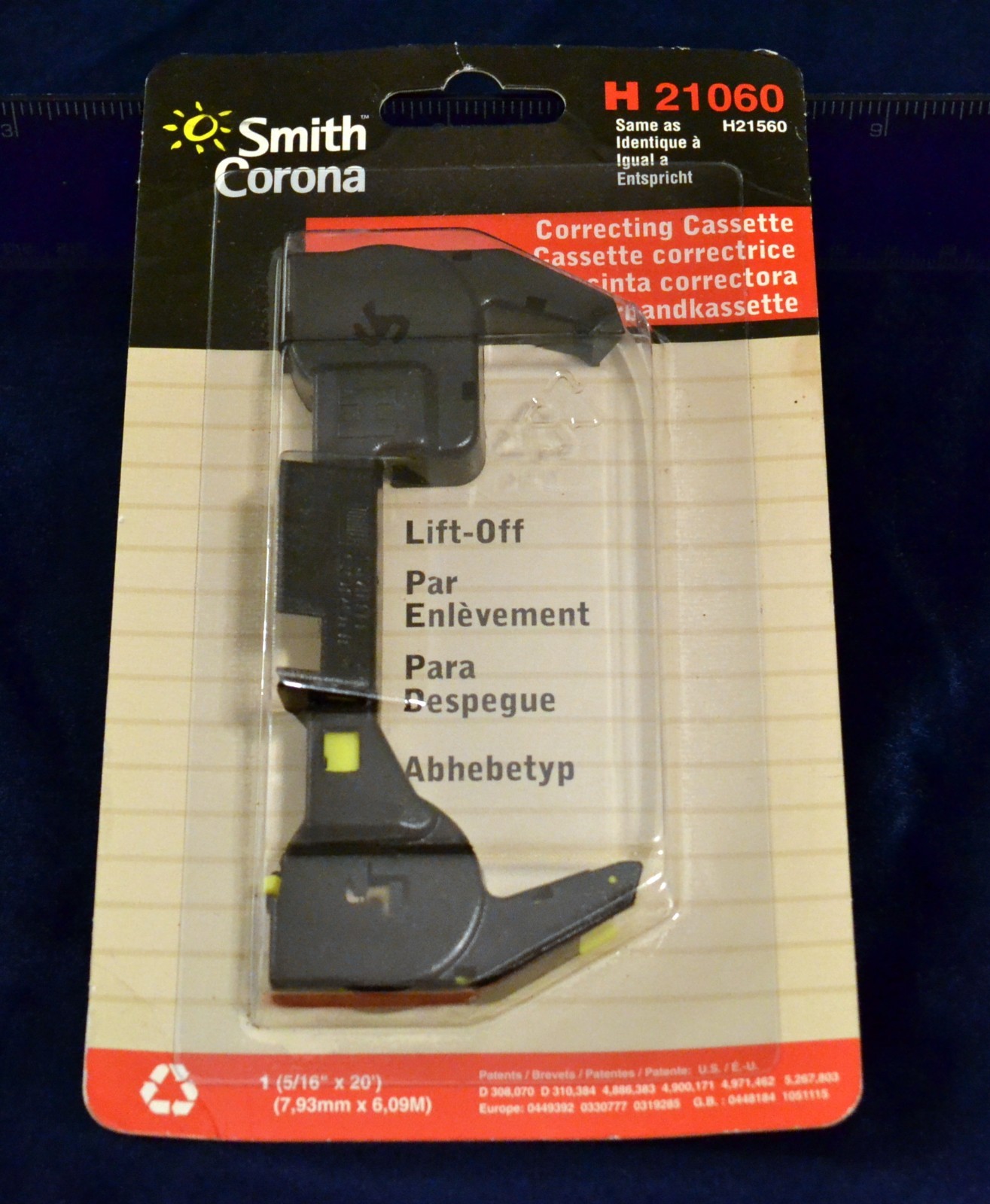 Smith Corona Lift Correcting Cassette H21060 H21560 Printwheel 10/12 tempo 10