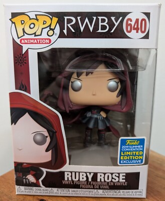 Funko Pop RWBY Ruby Rose 2019 Summer Con Limited Ed. Box Has Damage