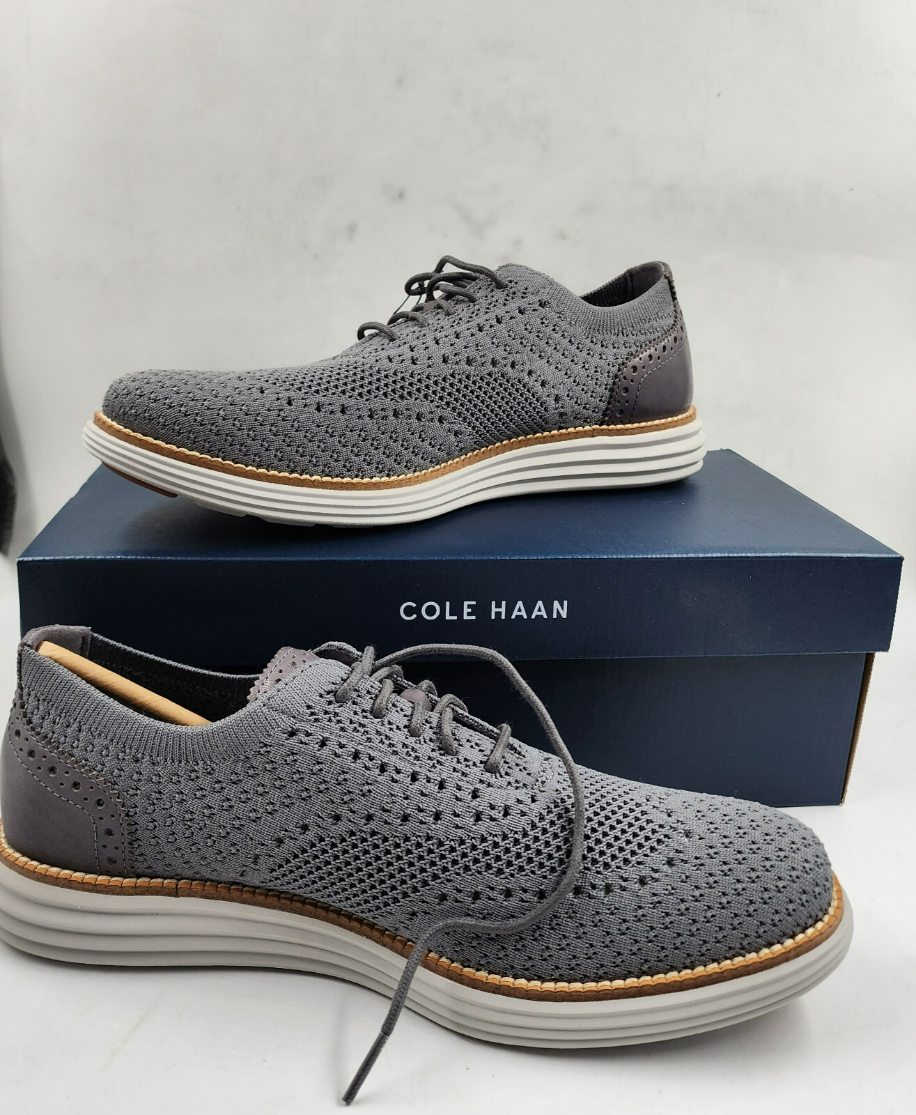 Cole Haan ØriginalGrand Remastered Stitchlite™ Wingtip Oxford Sneakers Men's 8.5 - Picture 3 of 20