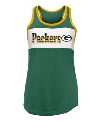 Спортивная женская майка с блестками Green Bay Packers