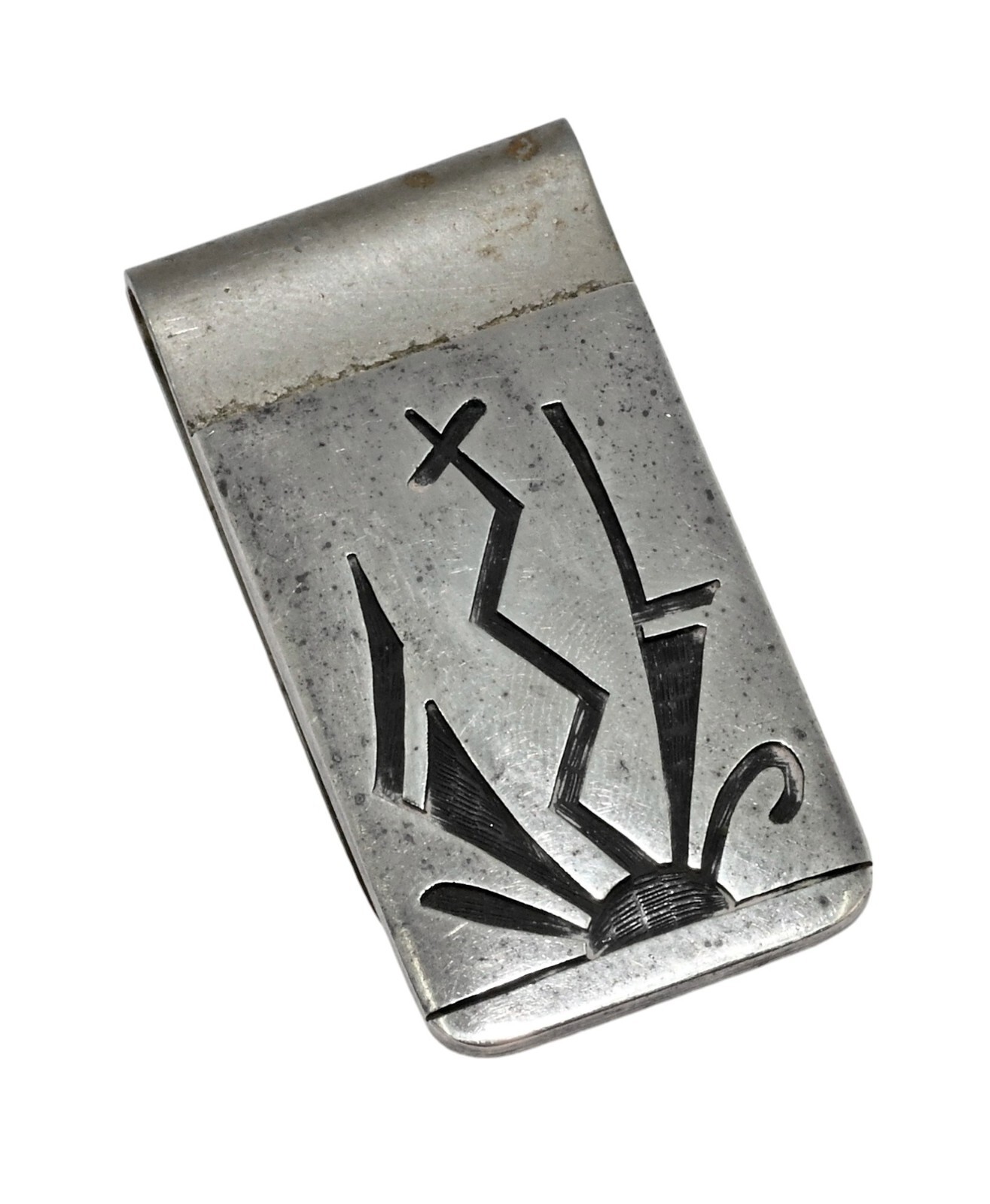 Hopi  Money Clip
コーンメイデン Hopi Overlay Pueblo Design Money Clip by Sidney Sahneyah