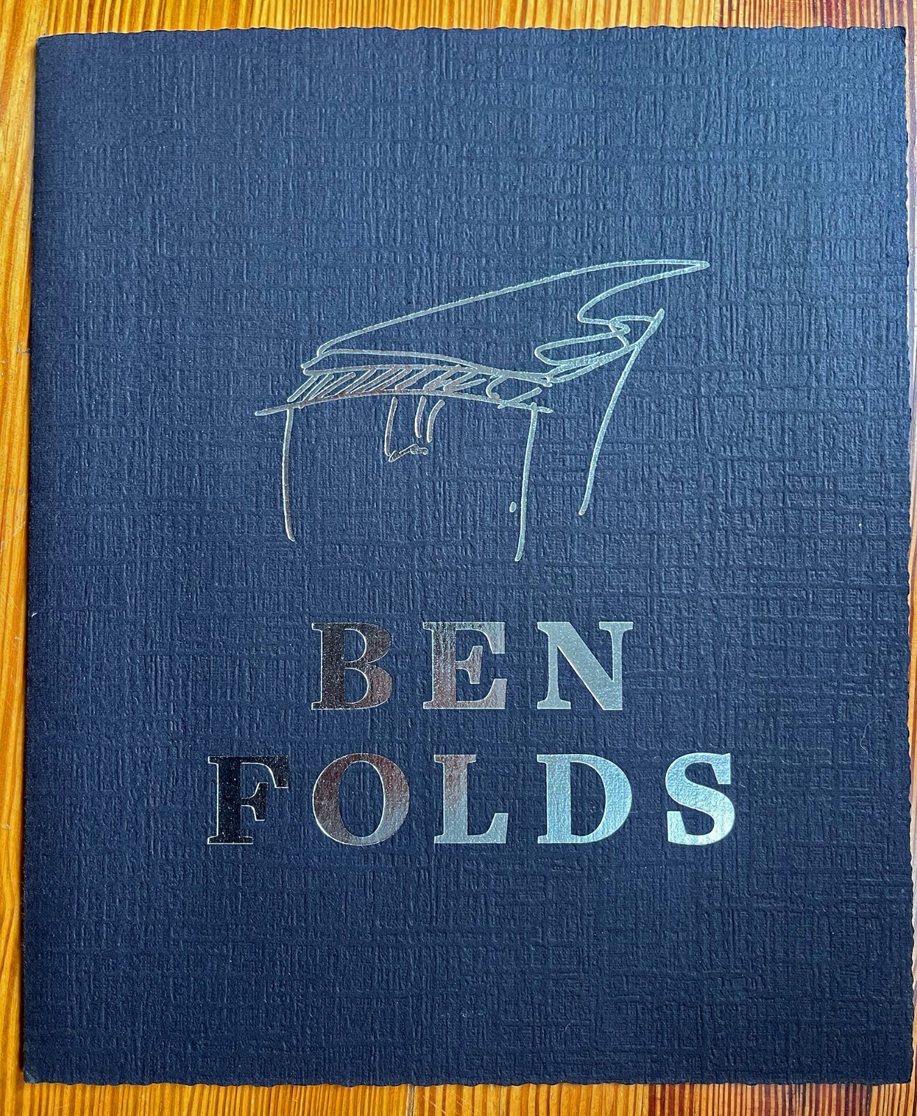 Ben Folds signed lyrics for Rockin' the Suburbs, in folio