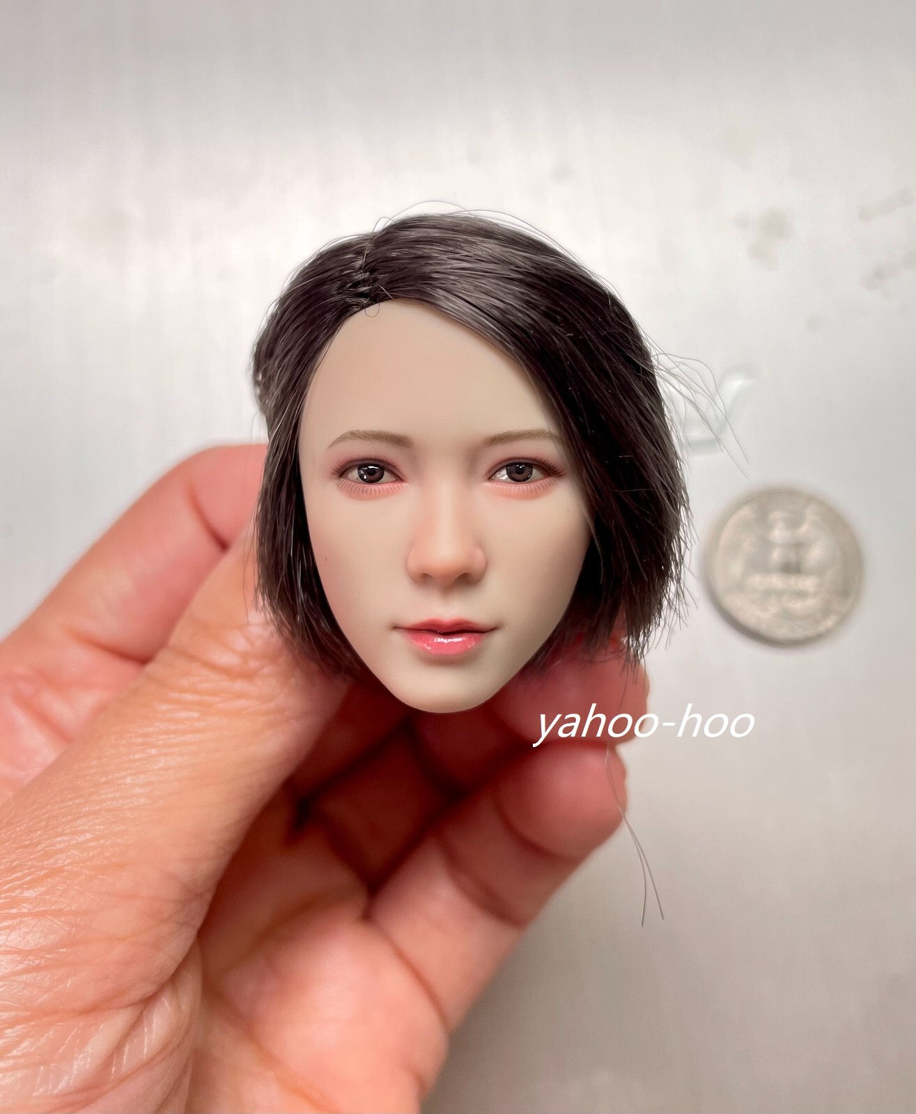 SUPERDUCK 1/6 Female Head Sculpt Short Hair SDH034 C For 12