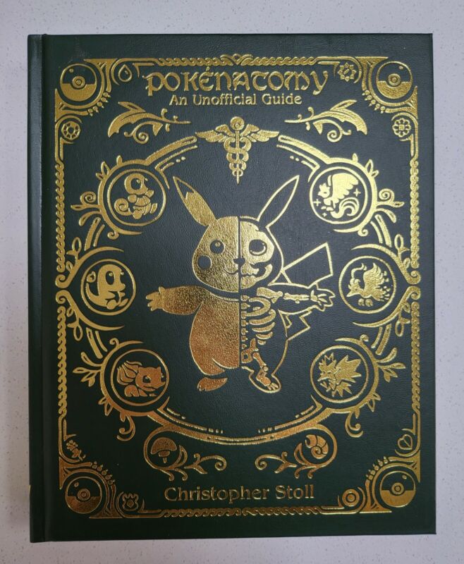 Pokenatomy Unofficial Pokemon Anatomy Guide Book LEATHER HARDCOVER- LIKE NEW