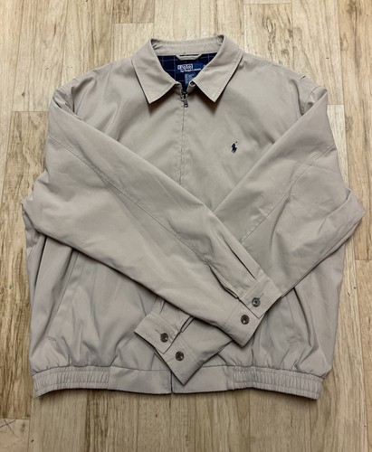 Vintage Polo Ralph Lauren Harrington Jacket Beige Size XL | eBay