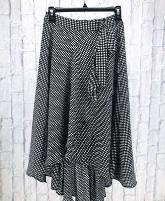 Gingham elastic skirt hotsell