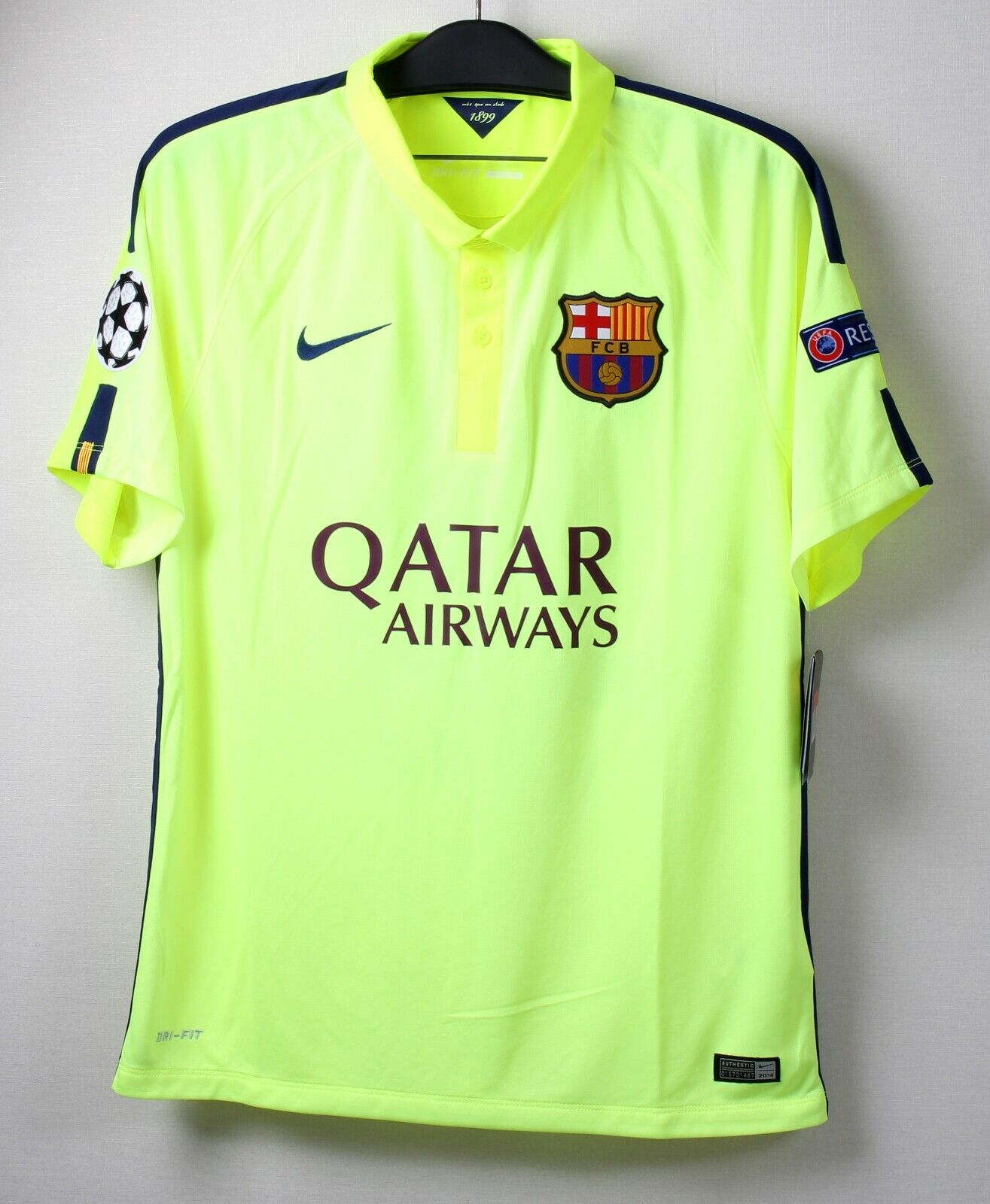2014-15 Barcelona FC Third S/S No.10 MESSI 2015 UEFA CL BNWT 2014-15 Barcelona FC Third S/S No.10 MESSI 2015 UEFA CL BNWT