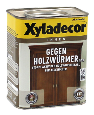 Xyladecor gegen Holzwürmer 0,75L Holzwurmtod anti Holzwurm